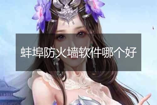 蚌埠防火墙软件哪个好