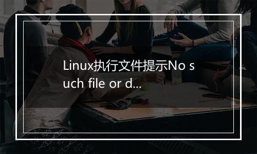 Linux执行文件提示No such file or directory的解决方法