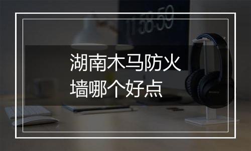 湖南木马防火墙哪个好点