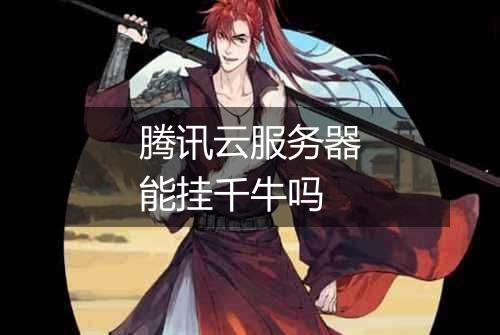 腾讯云服务器能挂千牛吗