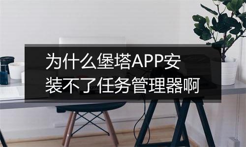 为什么堡塔APP安装不了任务管理器啊