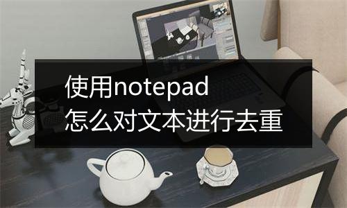 使用notepad怎么对文本进行去重