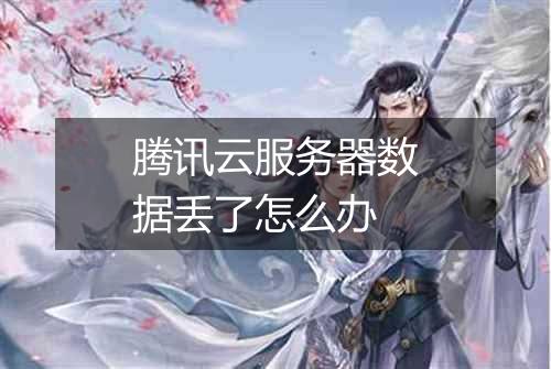 腾讯云服务器数据丢了怎么办