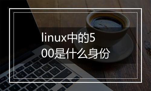 linux中的500是什么身份