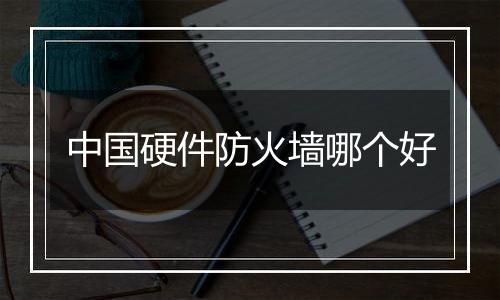 中国硬件防火墙哪个好