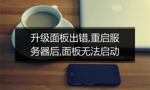 升级面板出错,重启服务器后,面板无法启动