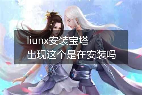 liunx安装宝塔出现这个是在安装吗
