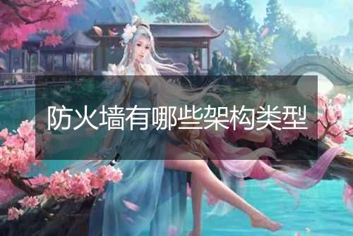 防火墙有哪些架构类型