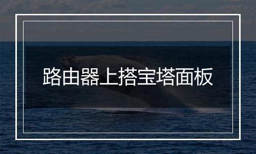 路由器上搭宝塔面板