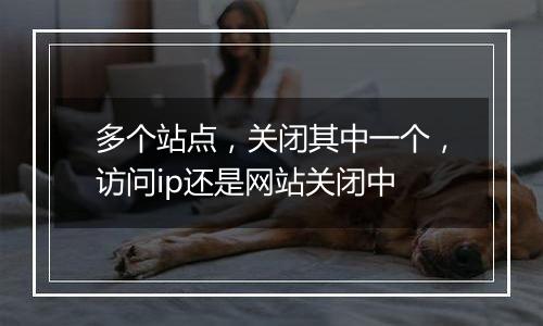 多个站点,关闭其中一个,访问ip还是网站关闭中
