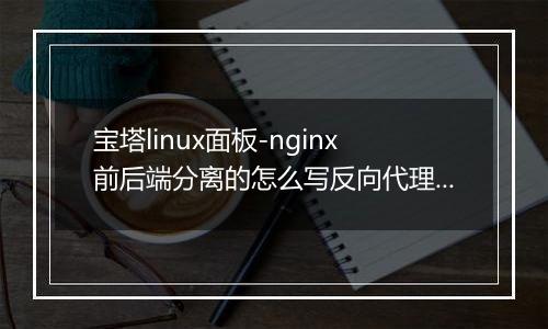 宝塔linux面板-nginx前后端分离的怎么写反向代理?