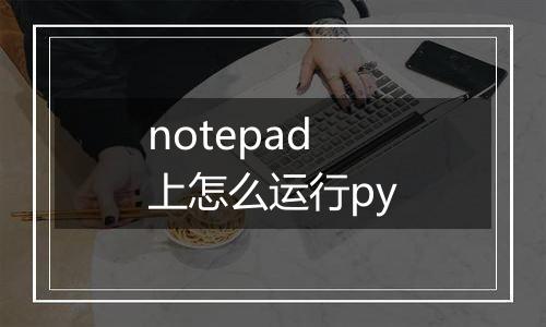 notepad上怎么运行py