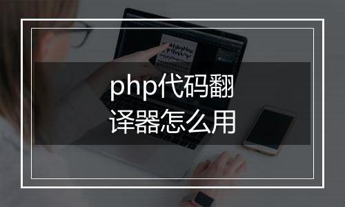 php代码翻译器怎么用