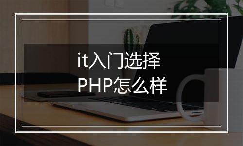it入门选择PHP怎么样