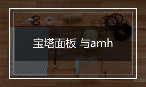 宝塔面板 与amh