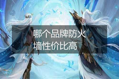 哪个品牌防火墙性价比高