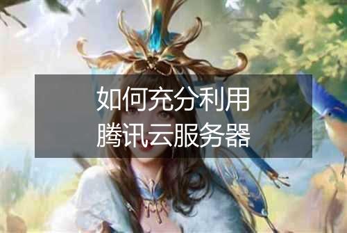 如何充分利用腾讯云服务器