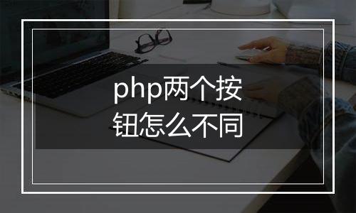 php两个按钮怎么不同