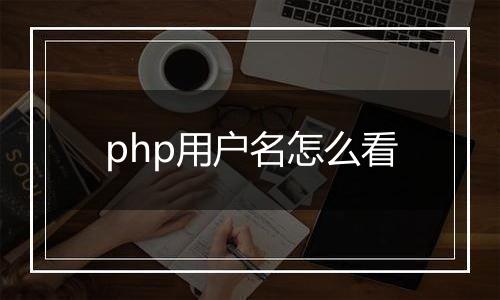 php用户名怎么看