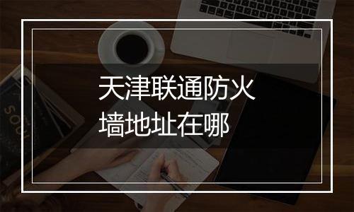 天津联通防火墙地址在哪