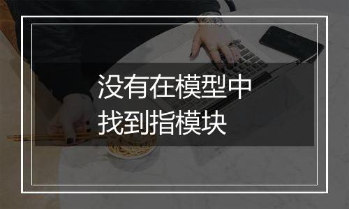 没有在模型中找到指模块