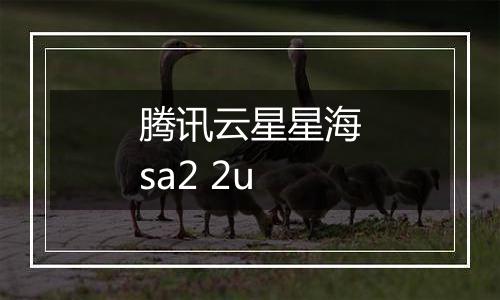 腾讯云星星海sa2 2u