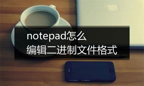 notepad怎么编辑二进制文件格式