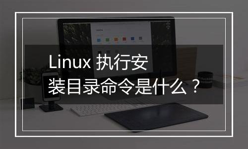 Linux 执行安装目录命令是什么?
