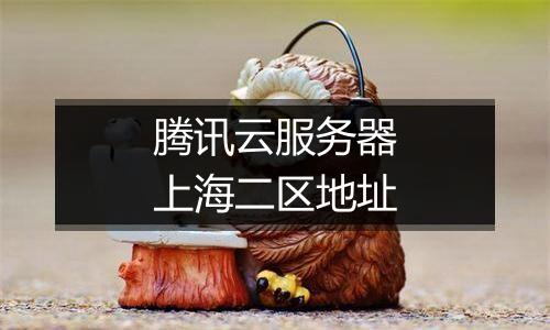 腾讯云服务器上海二区地址
