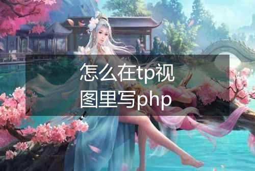 怎么在tp视图里写php