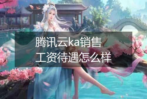 腾讯云ka销售工资待遇怎么样