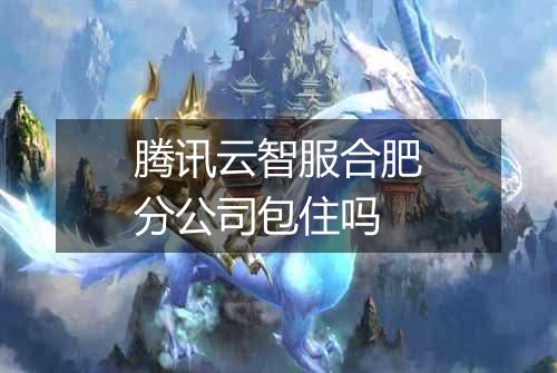腾讯云智服合肥分公司包住吗