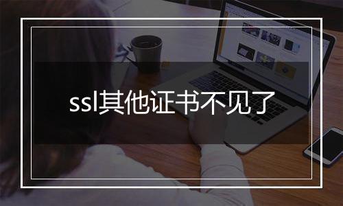 ssl其他证书不见了