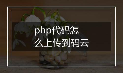 php代码怎么上传到码云