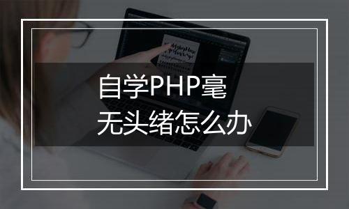 自学PHP毫无头绪怎么办
