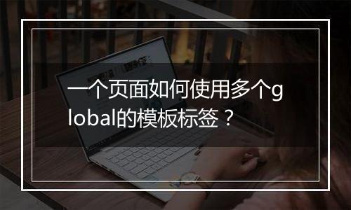 一个页面如何使用多个global的模板标签？