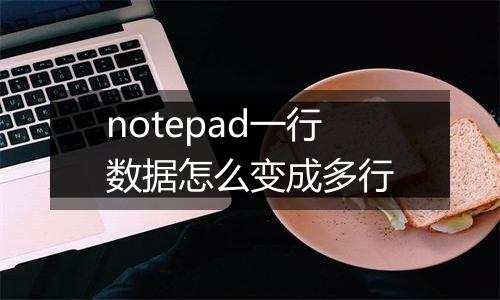 notepad一行数据怎么变成多行